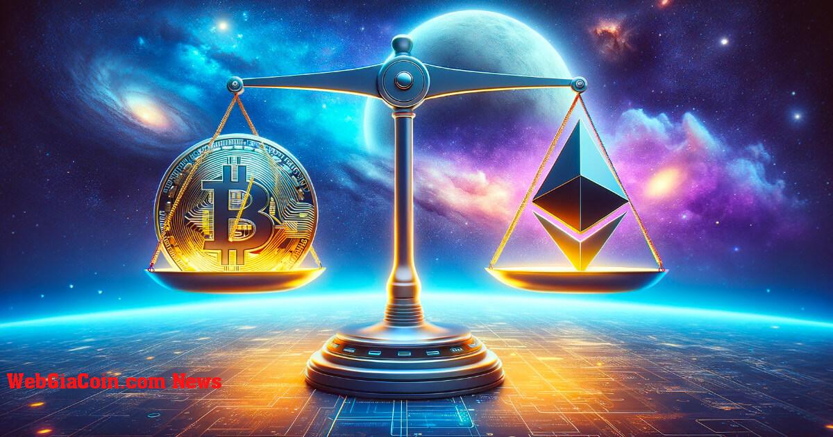 Tỷ lệ Ethereum-Bitcoin giảm xuống mức thấp lịch sử khi đầu cơ phê duyệt ETF tăng cao