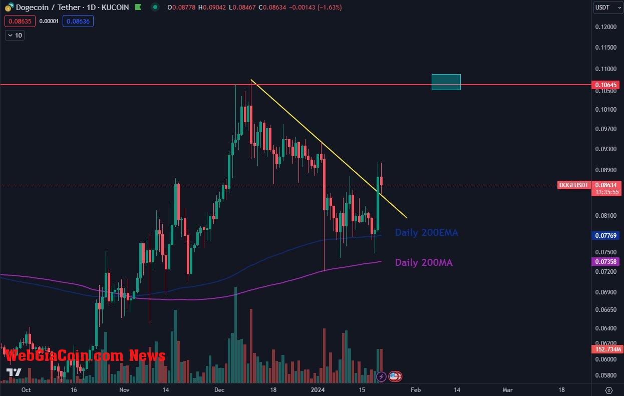 Dogecoin price