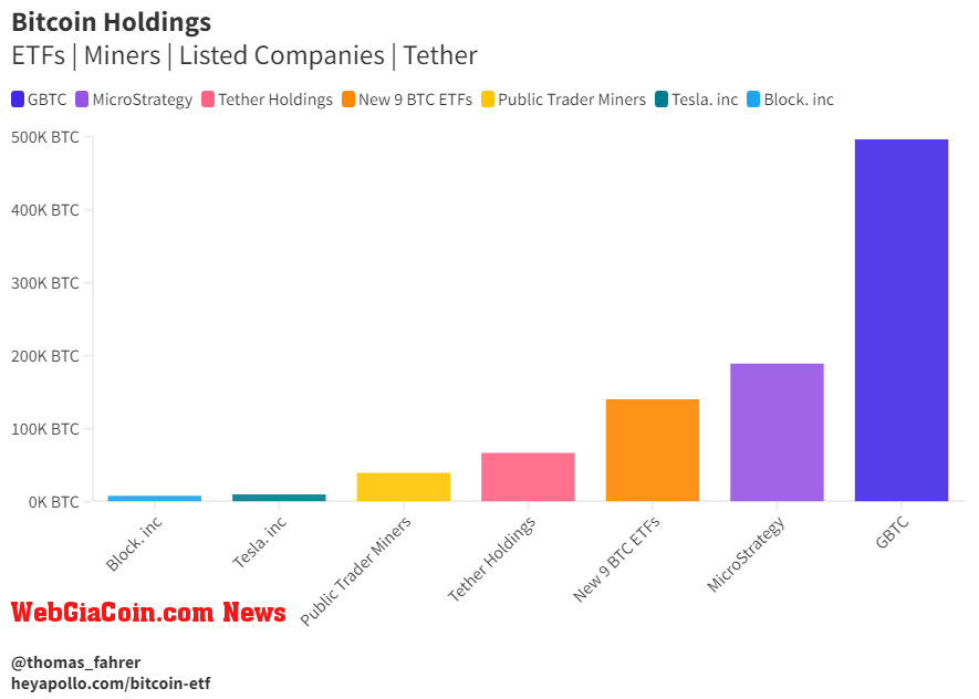 Bitcoin holdings