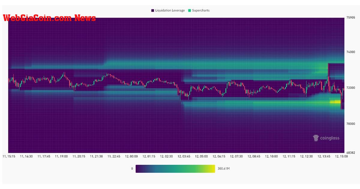 Bitcoin leverage (Source: Coinglass)