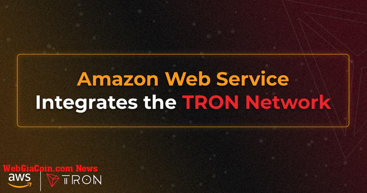 TRON được tích hợp với Dịch vụ web của Amazon tăng tốc việc áp dụng Blockchain