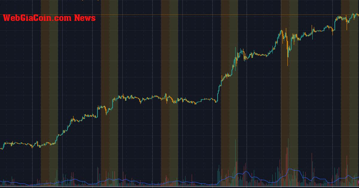 Sự biến động của bitcoin trở nên tập trung hơn khi bắt đầu tuần giao dịch ở Phố Wall