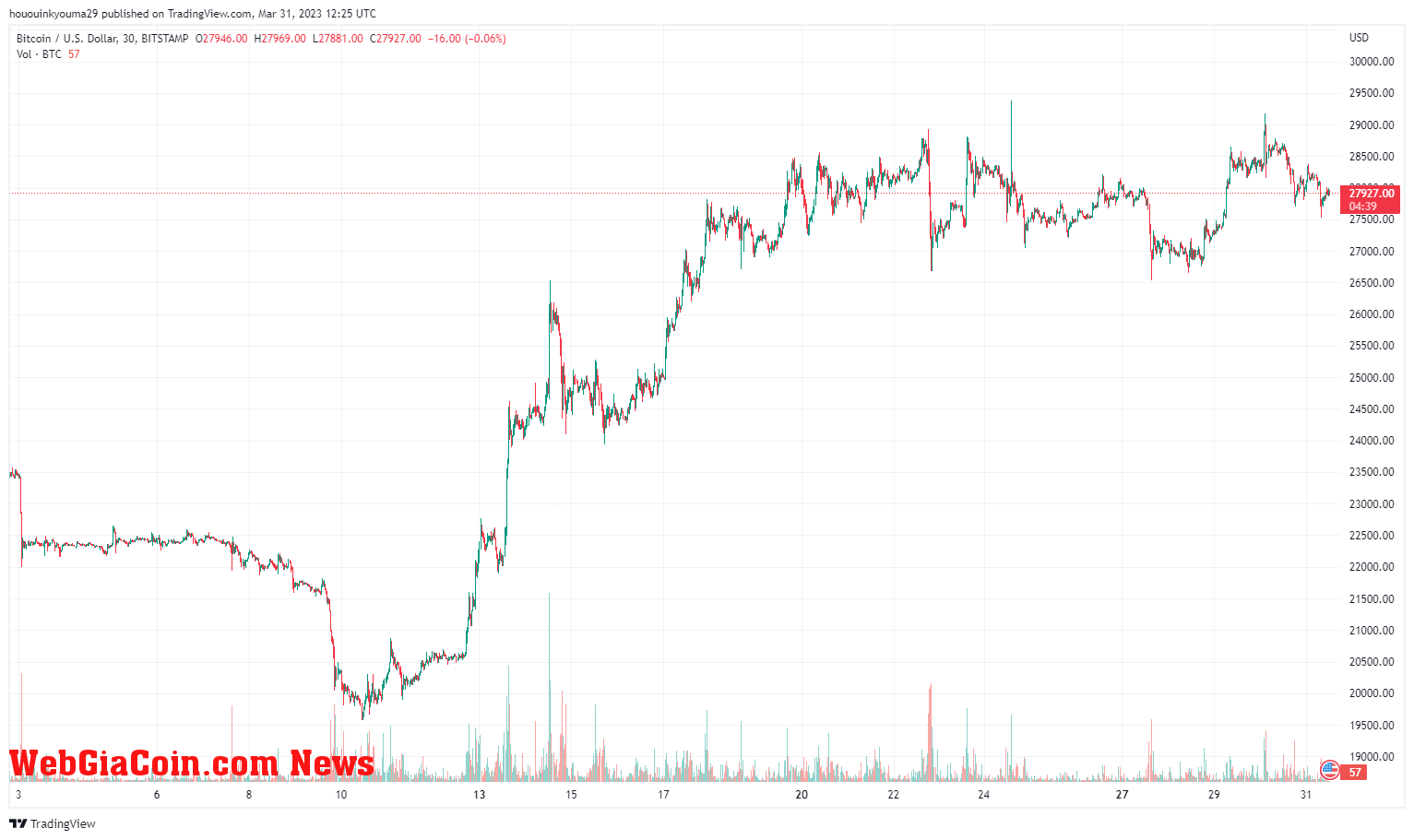 Bitcoin Price Chart