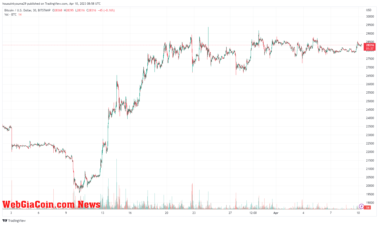 Bitcoin Price Chart