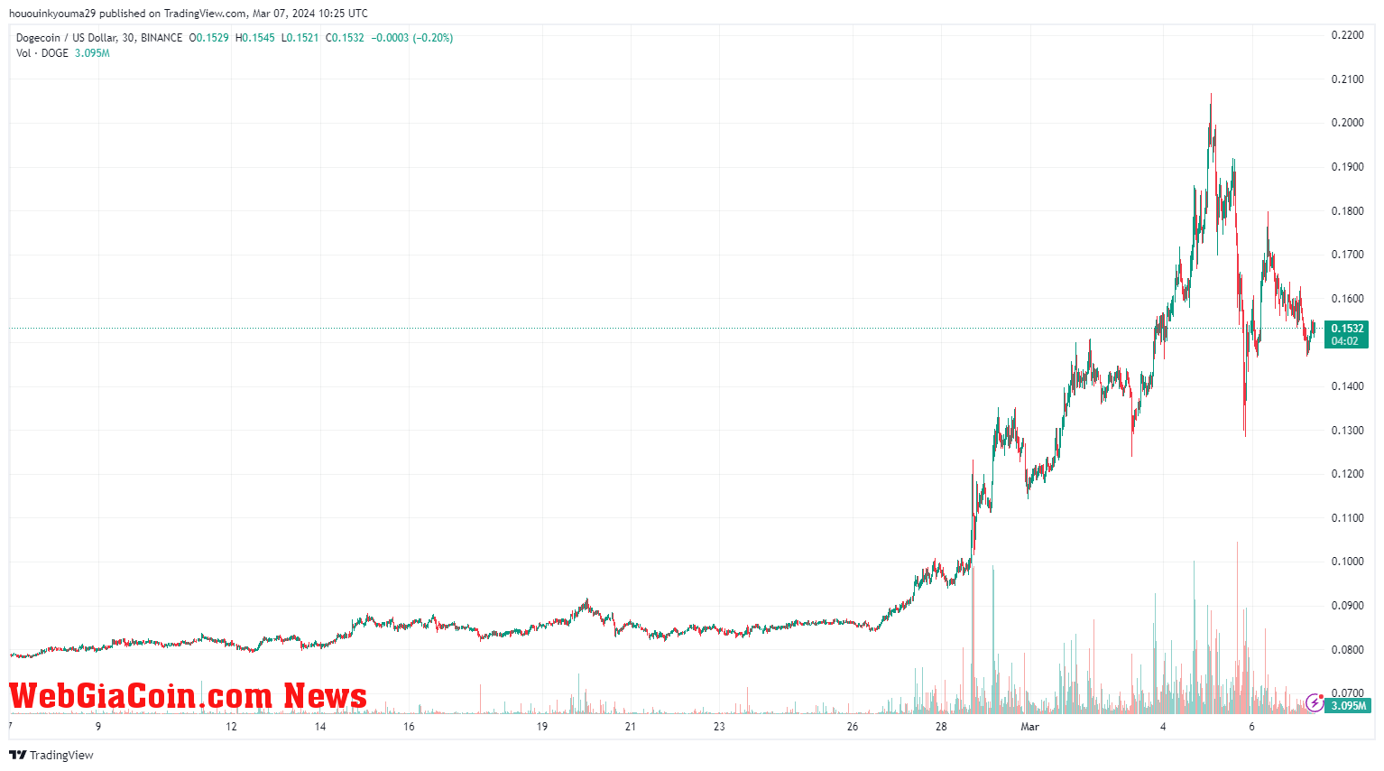 Dogecoin Price Chart