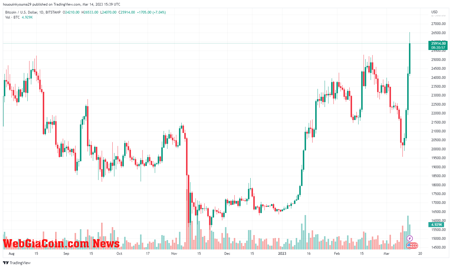 Bitcoin Price Chart