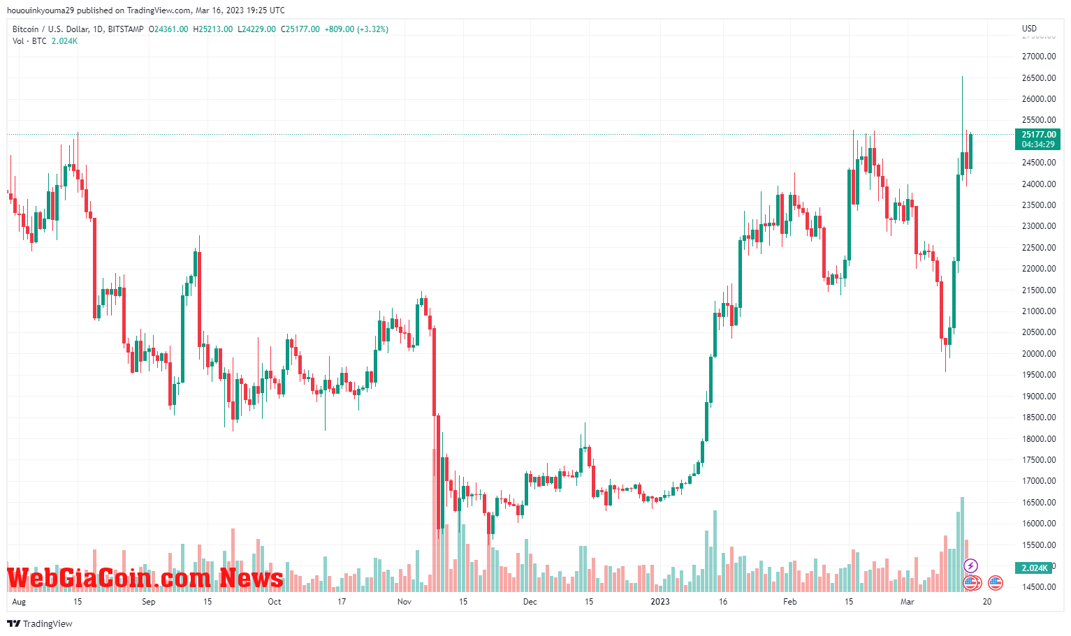 Bitcoin Price Chart