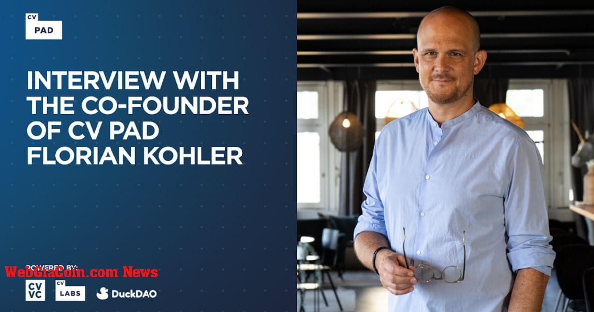 Đồng sáng lập Florian Kohler cho biết CV Pad sẽ mở ra cánh cửa đến thế giới tiền điện tử 