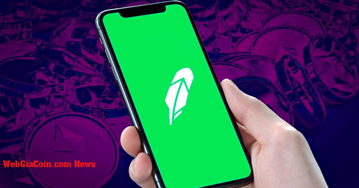 Khối lượng giao dịch tiền điện tử Robinhood tăng 224% so với cùng kỳ lên 36 tỷ USD trong quý 1