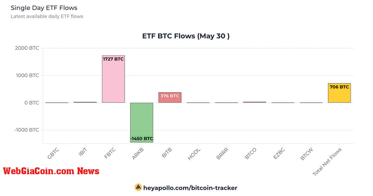 Fidelity tăng giá 119,1 triệu USD cho Bitcoin ETF khi dòng vốn vào đạt chuỗi 13 ngày