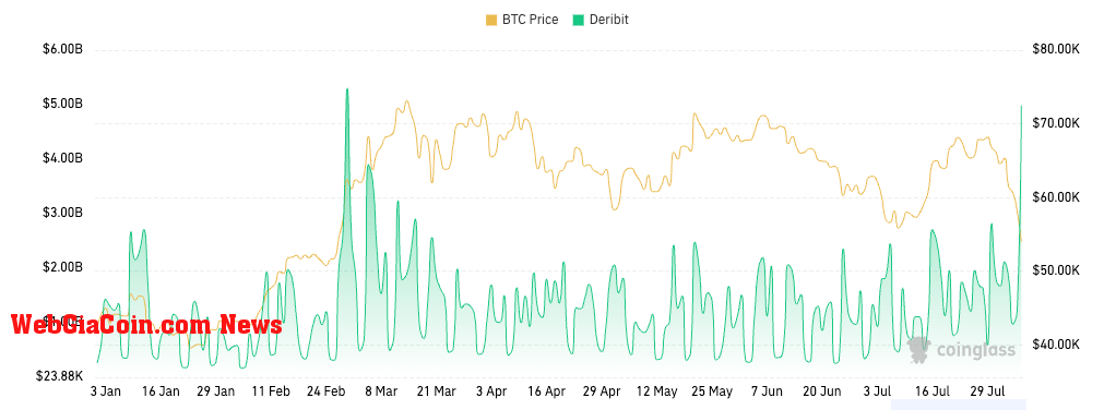 bitcoin options trading volume ytd