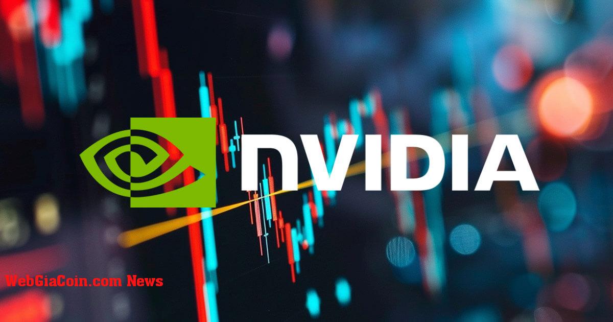 Cổ phiếu Nvidia lao dốc, xóa sổ giá trị thị trường gần bằng toàn bộ vốn hóa thị trường của Ethereum