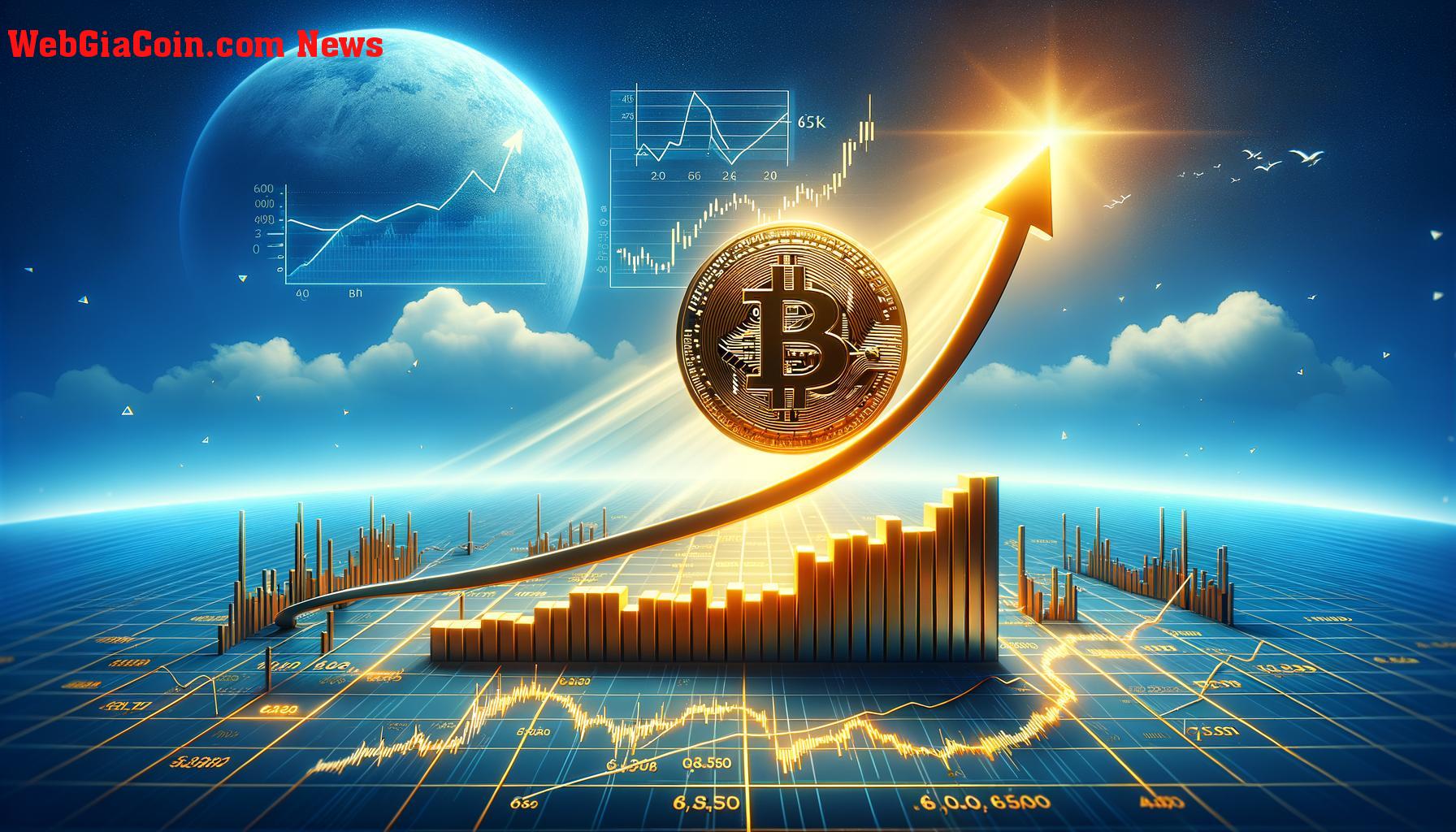 Giá Bitcoin tăng cao hơn khi người mua nhắm tới mức 65.000 đô la