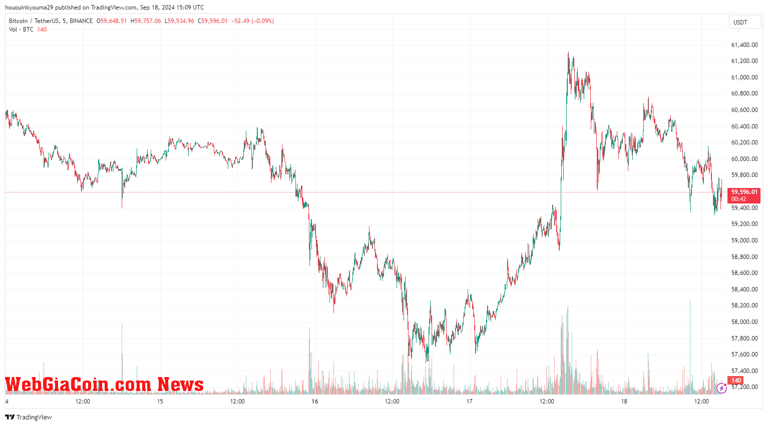 Bitcoin Price Chart