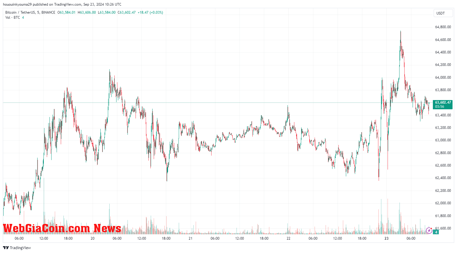 Bitcoin Price Chart