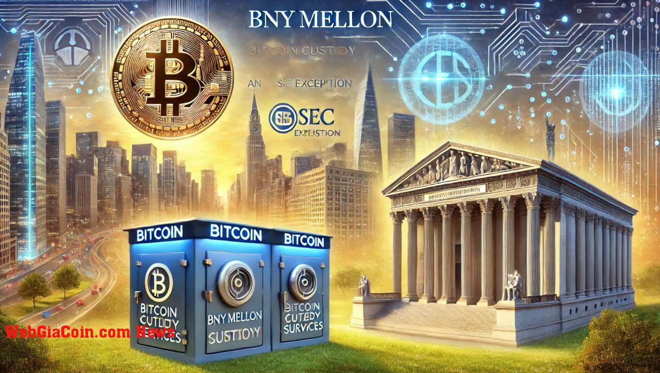 BNY Mellon tiến hành dịch vụ lưu ký Bitcoin sau khi được SEC miễn trừ