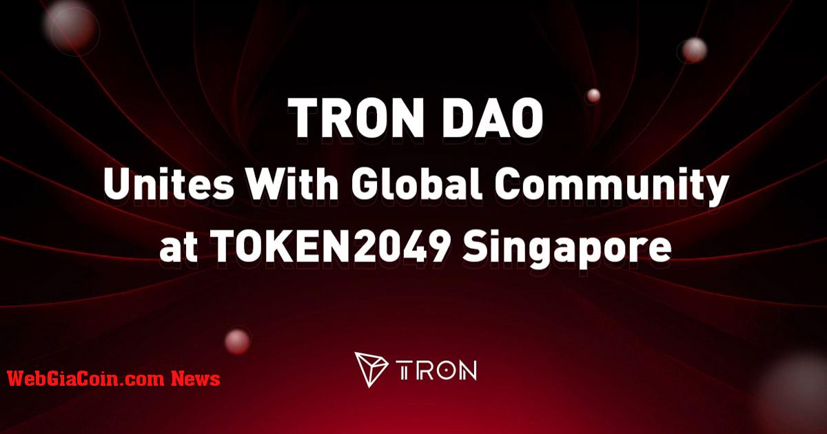 TRON DAO hợp tác với cộng đồng toàn cầu tại TOKEN2049 Singapore