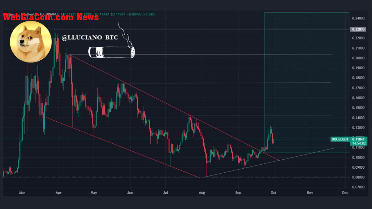 Dogecoin price analysis