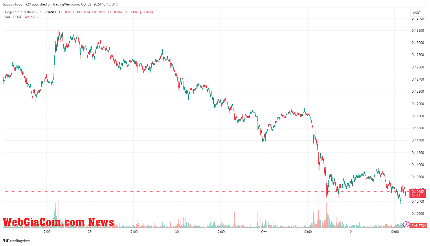 Dogecoin Price Chart