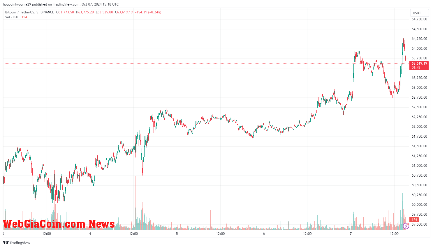 Bitcoin Price Chart