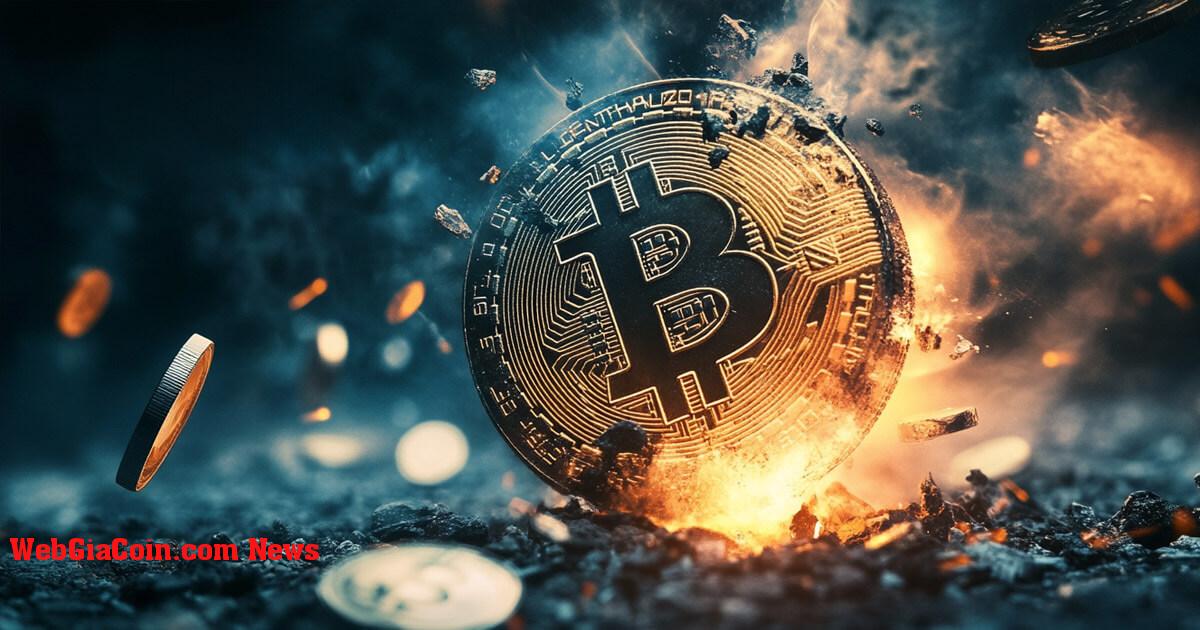 Bitcoin giảm xuống vùng thị trường giảm giá bất chấp việc giá thực tế cho thấy có thể tăng lên 127.000 đô la