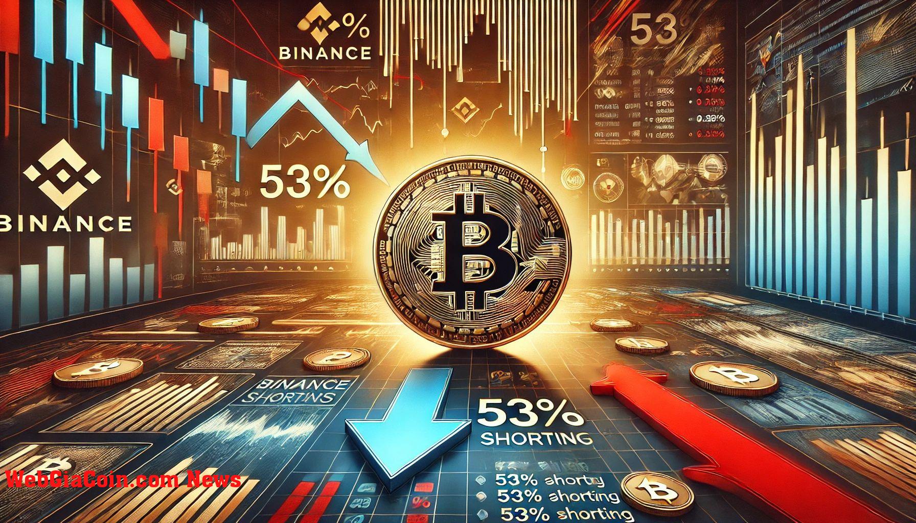 53% nhà đầu tư Binance đang bán khống Bitcoin – điều này có ý nghĩa gì đối với diễn biến giá?