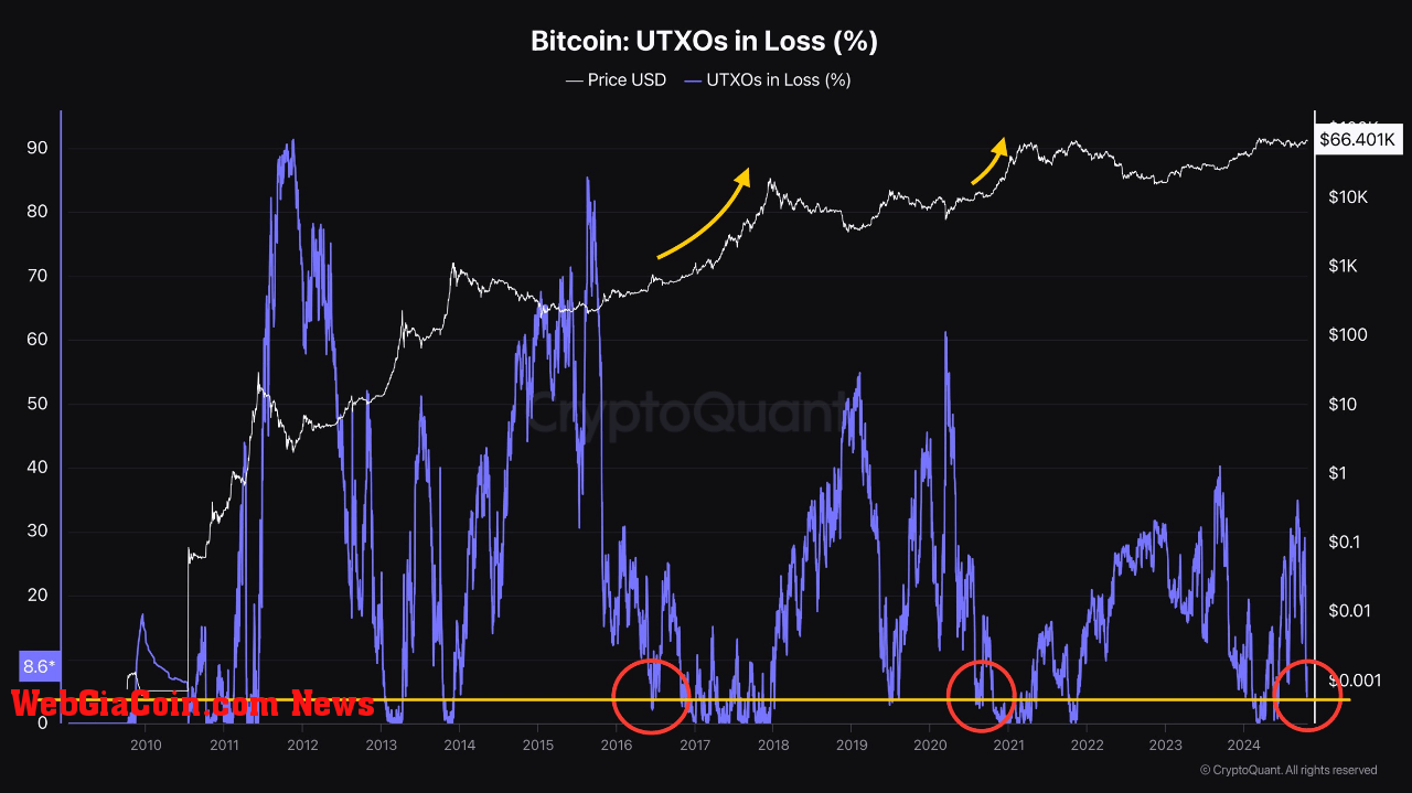 Bitcoin UTXO metric. 