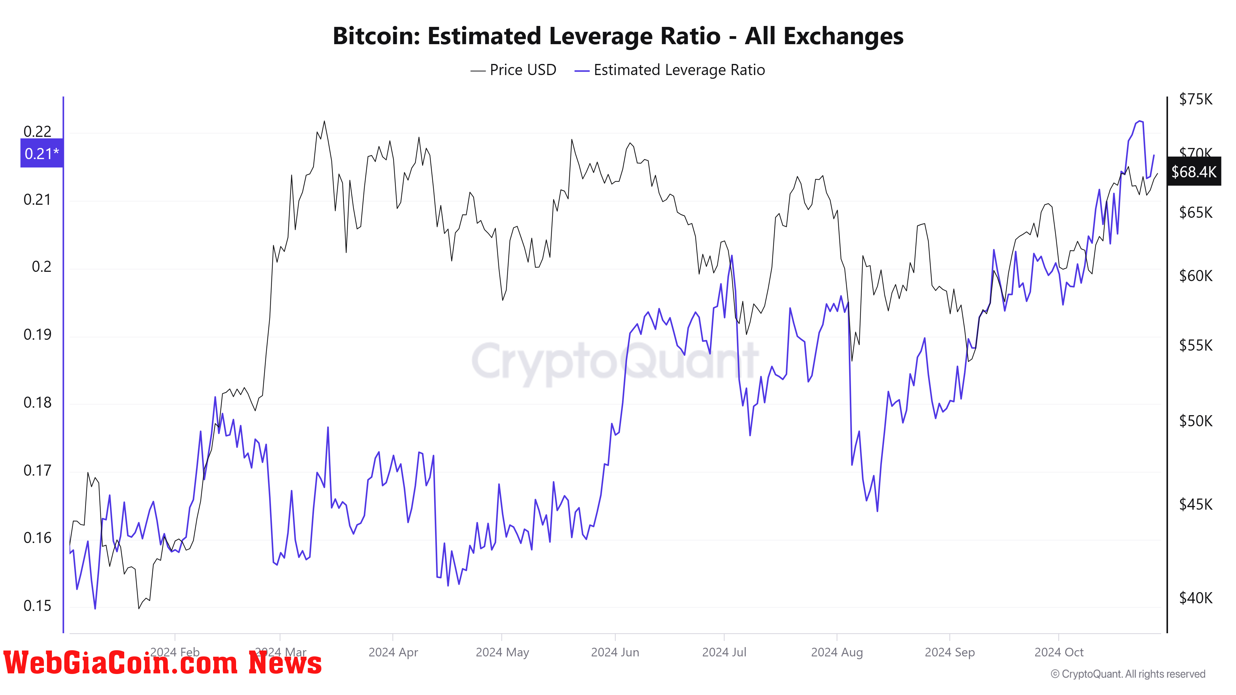 Biến động giá Bitcoin được thúc đẩy bởi đòn bẩy tăng lên