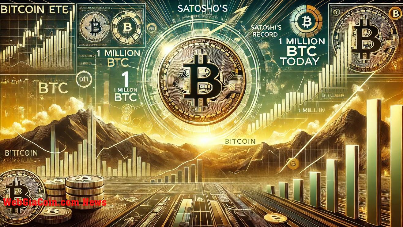 Kỷ lục của Satoshi đang bị đe dọa: ETF Bitcoin có thể vượt qua 1 triệu BTC vào hôm nay