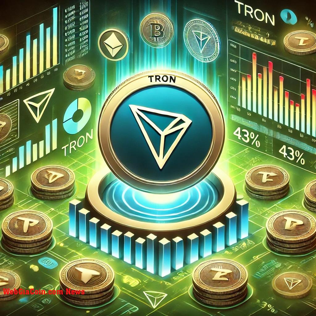 TRON giành lại vương miện với 43% sự thống trị trong các giao dịch Altcoin