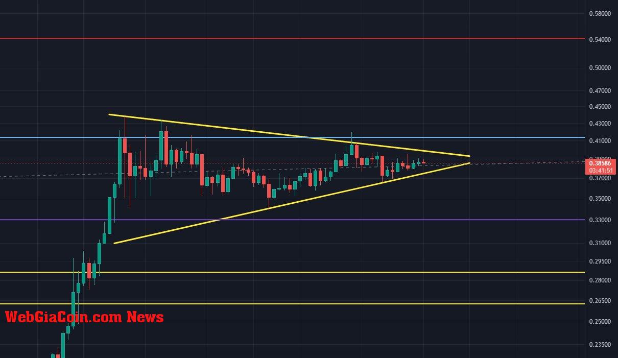 Dogecoin bull pennant