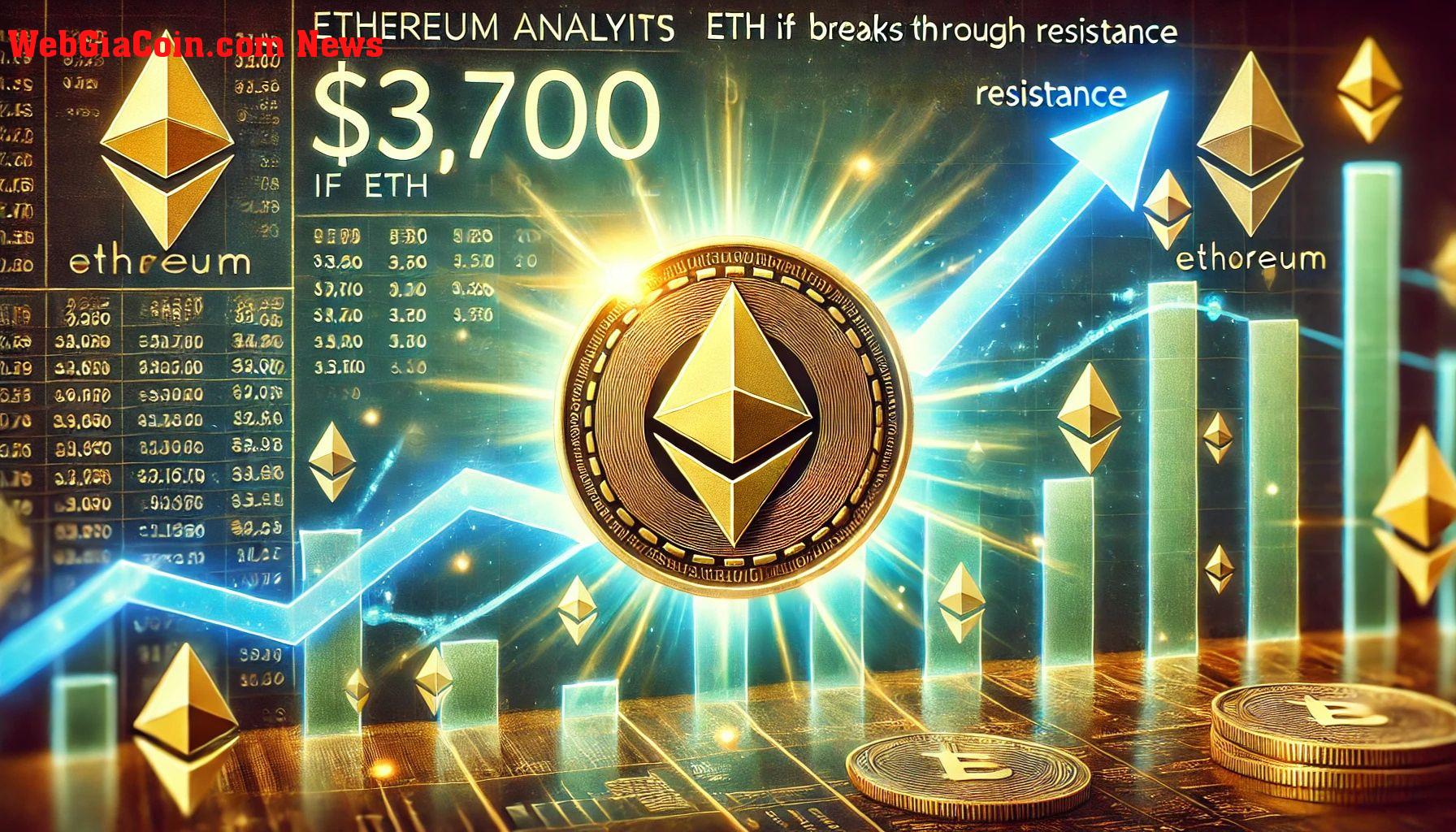 Nhà phân tích Ethereum dự đoán giá sẽ đạt 3.700 đô la khi ETH vượt qua ngưỡng kháng cự