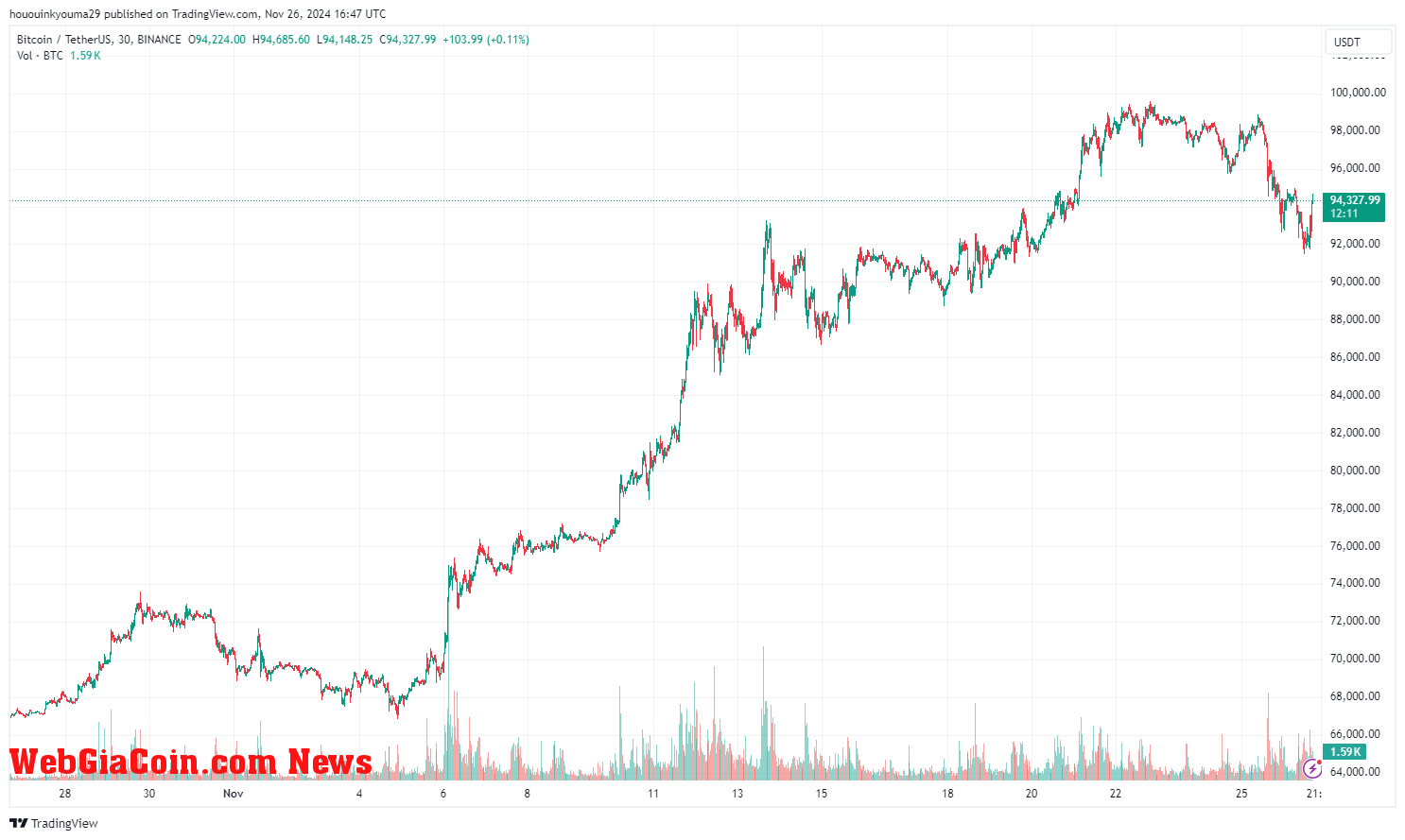 Bitcoin Price Chart