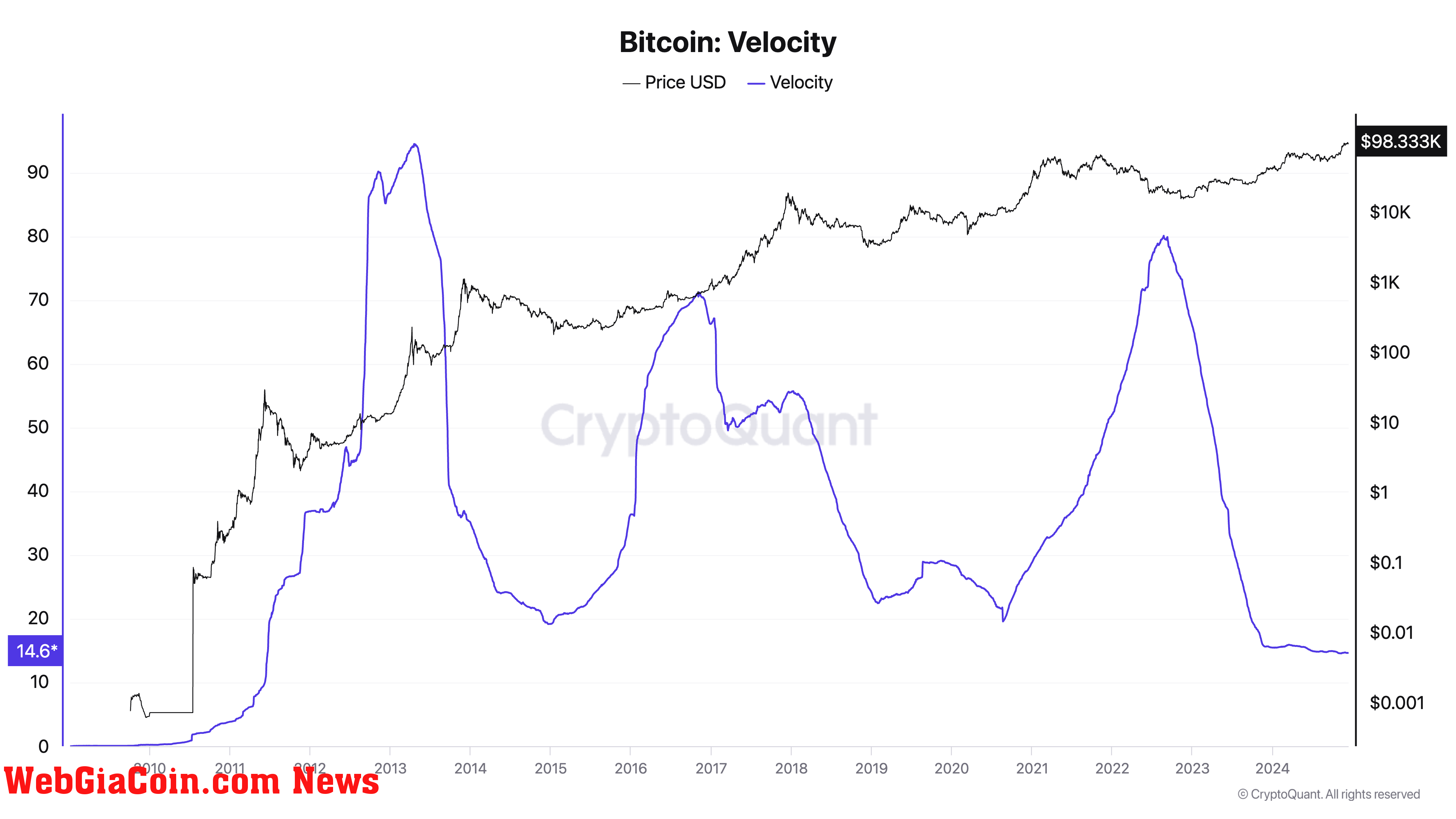 Bitcoin Velocity 