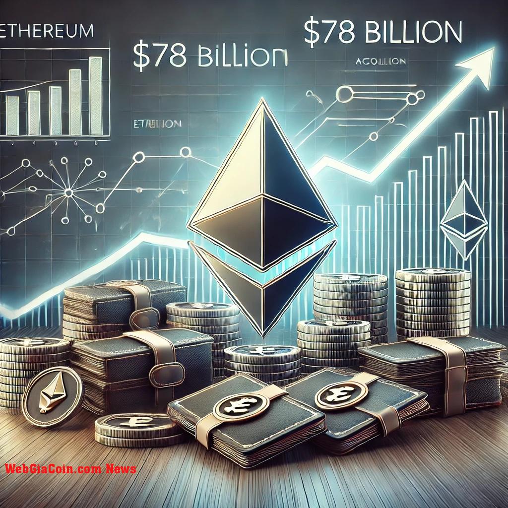 Địa chỉ tích lũy Ethereum đạt 78 tỷ đô la: Giá ETH sẽ thế nào tiếp theo?