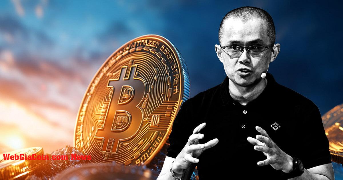 Bitcoin xứng đáng đạt mức 870.000 đô la ngang bằng với vàng theo cựu CEO Binance Changpeng Zhao