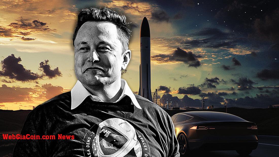 Giá trị tài sản ròng của Elon Musk hiện vượt xa vốn hóa thị trường của Tether, Solana và XRP cộng lại