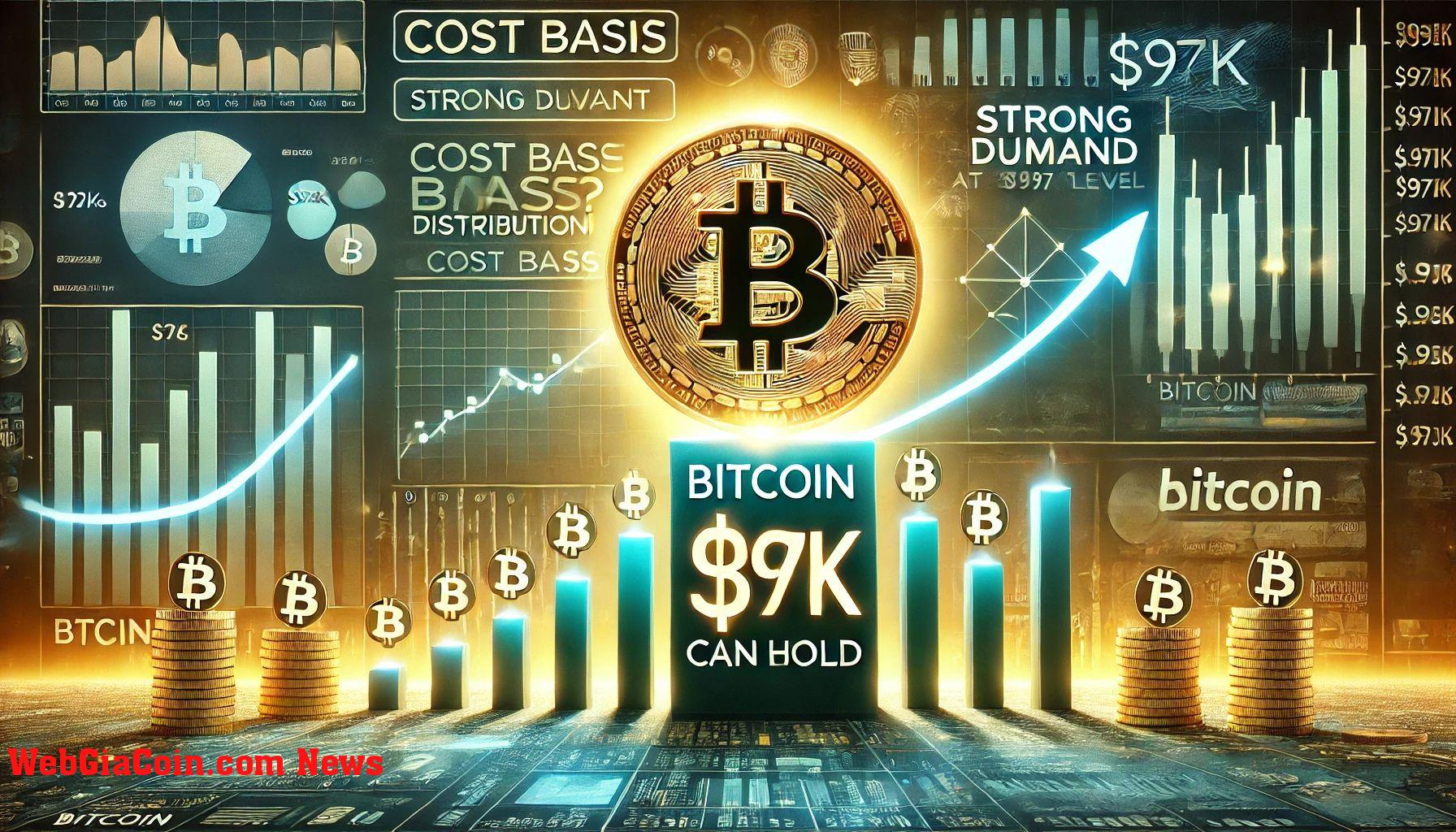 Phân bổ cơ sở giá Bitcoin cho thấy nhu cầu mạnh mẽ ở mức 97.000 đô la – BTC có thể giữ không?