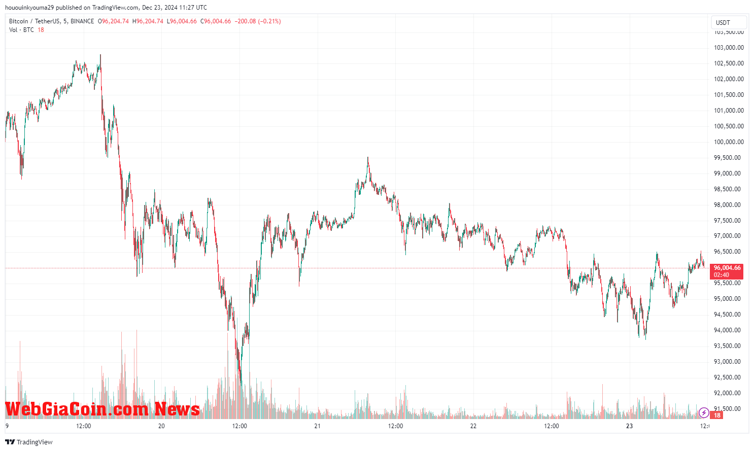 Bitcoin Price Chart