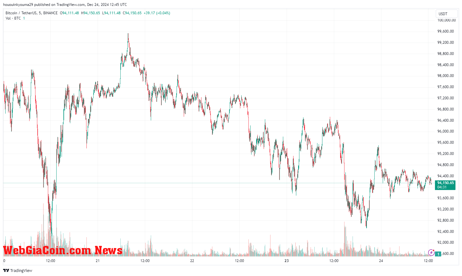 Bitcoin Price Chart