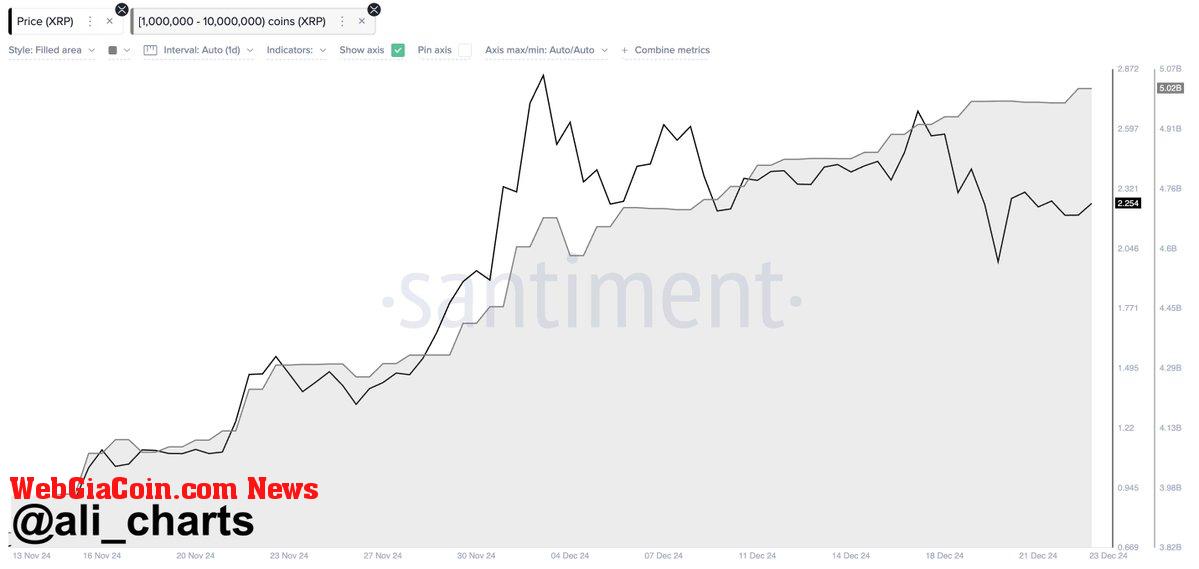 XRP whales bought another 40 million XRP in the last 24 hours 