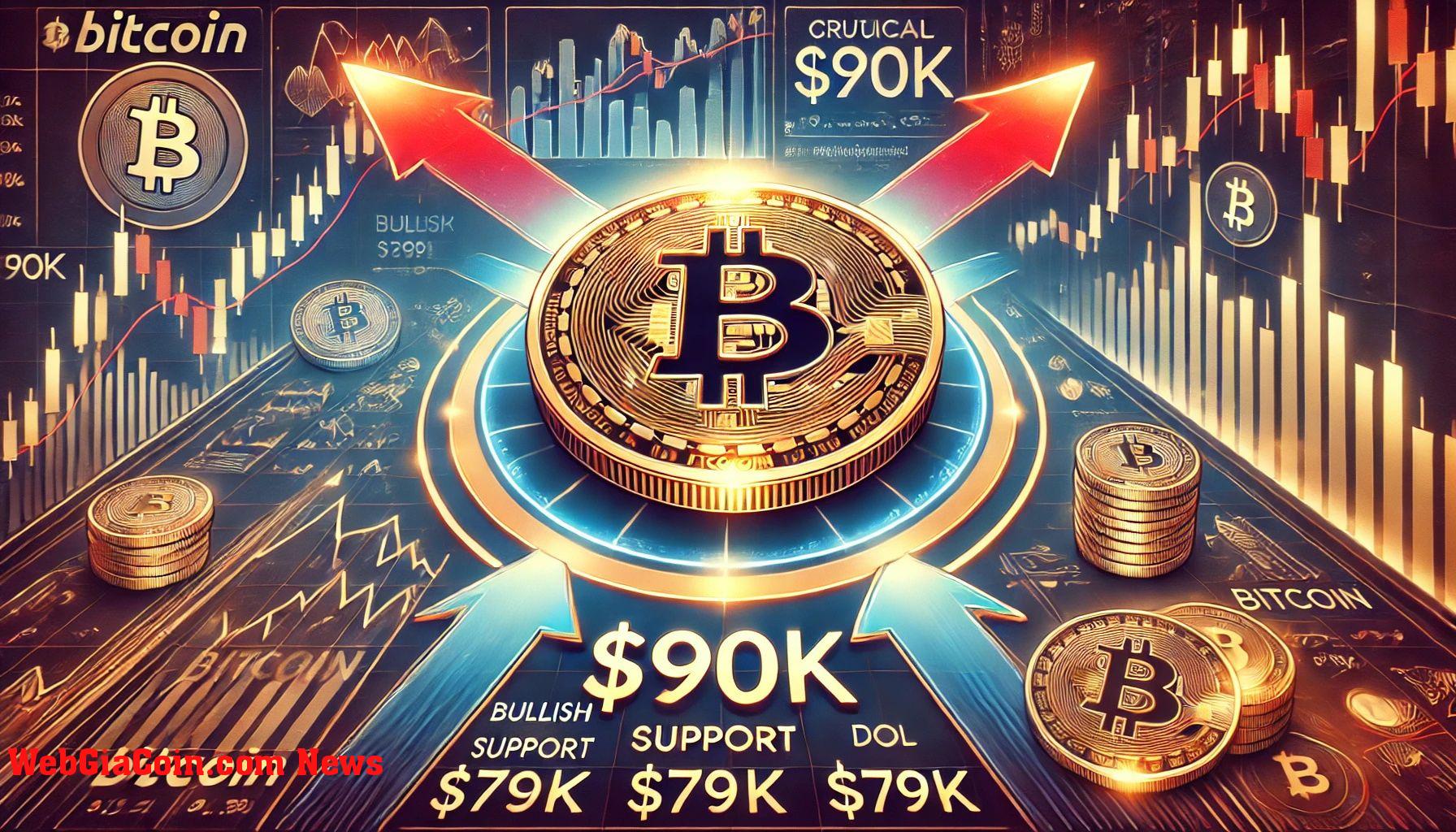 Mức 90.000 đô la của Bitcoin rất quan trọng đối với người mua – giá có thể đạt 79.000 đô la nếu BTC mất nó