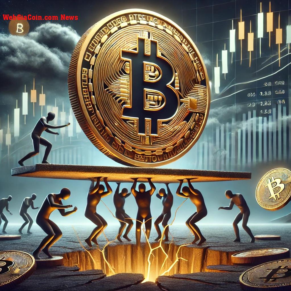 Bitcoin đối mặt với sự hỗ trợ quan trọng trong bối cảnh áp lực bán của nhà giữ dài hạn—nhà phân tích