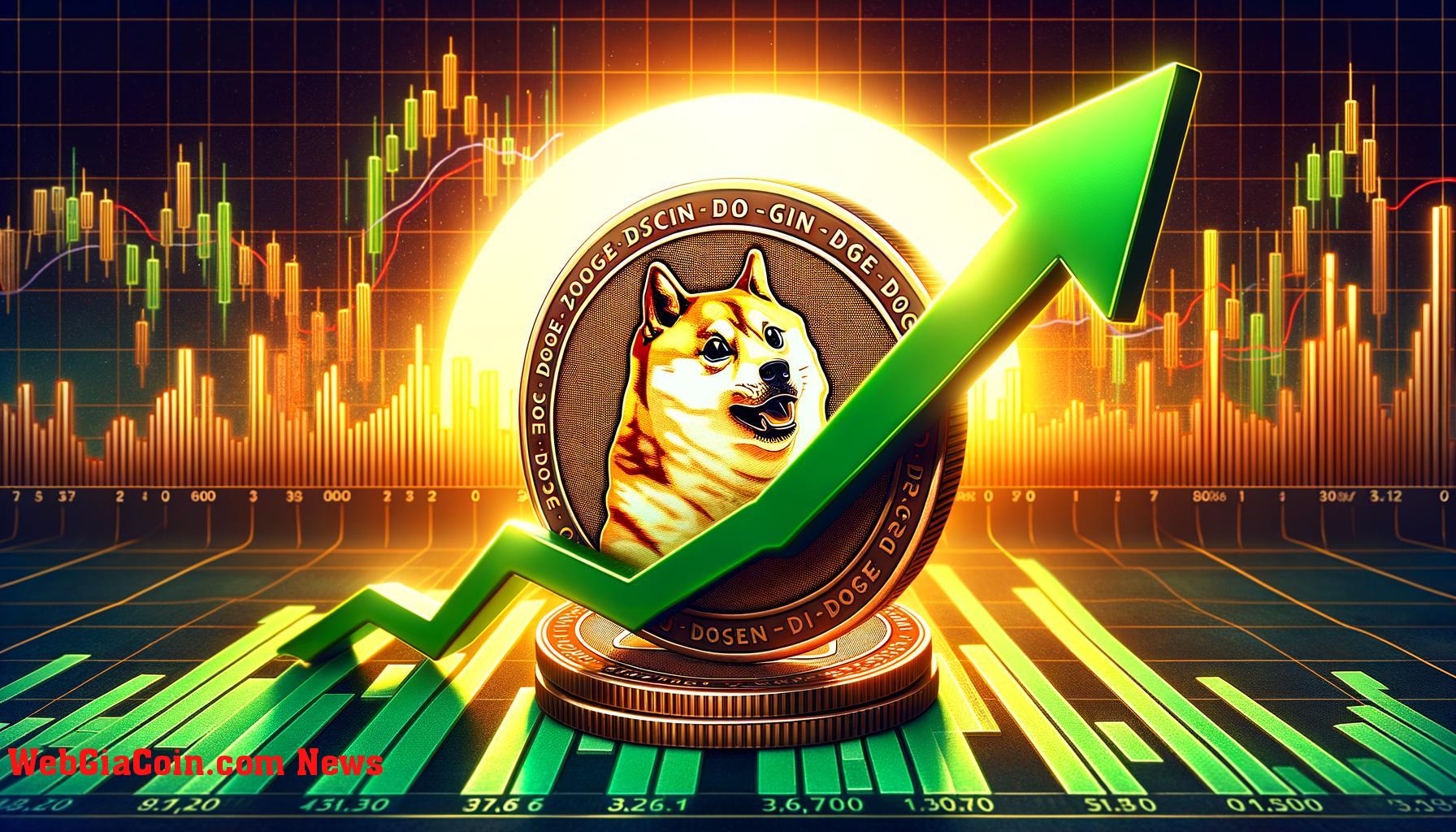 Chỉ số RSI hàng tuần của Dogecoin đang tiến gần đến đường MA, giá có thể tiếp tục xu hướng tăng phá vỡ mức ATH 0,74 đô la không?