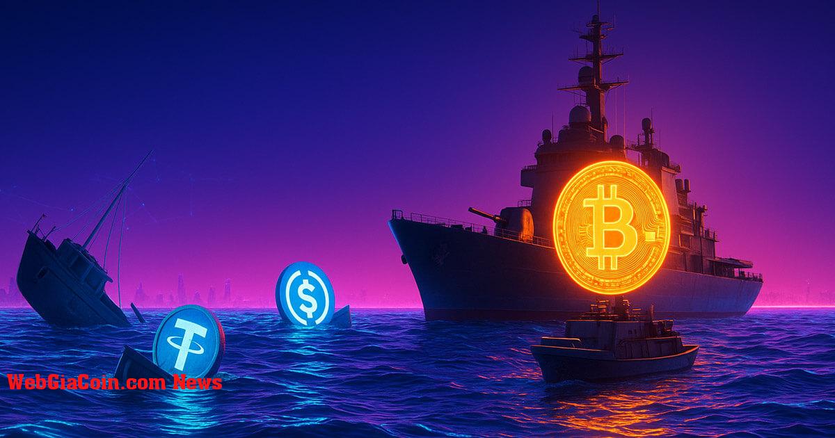 Giá Bitcoin tăng nhanh được hỗ trợ bởi nhu cầu ETF vì sức mua của stablecoin vẫn ở mức thấp