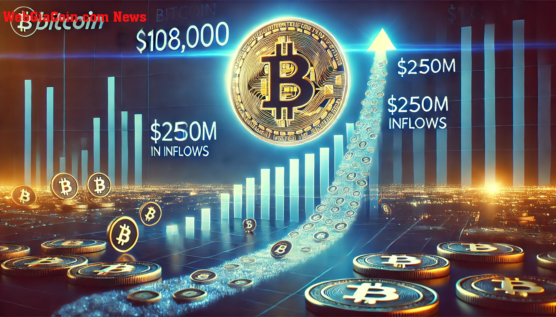 Bitcoin thách thức người bán: giá gần 108.000 đô la bất chấp việc nền tảng giao dịch 250 triệu đô la đang đổ vào