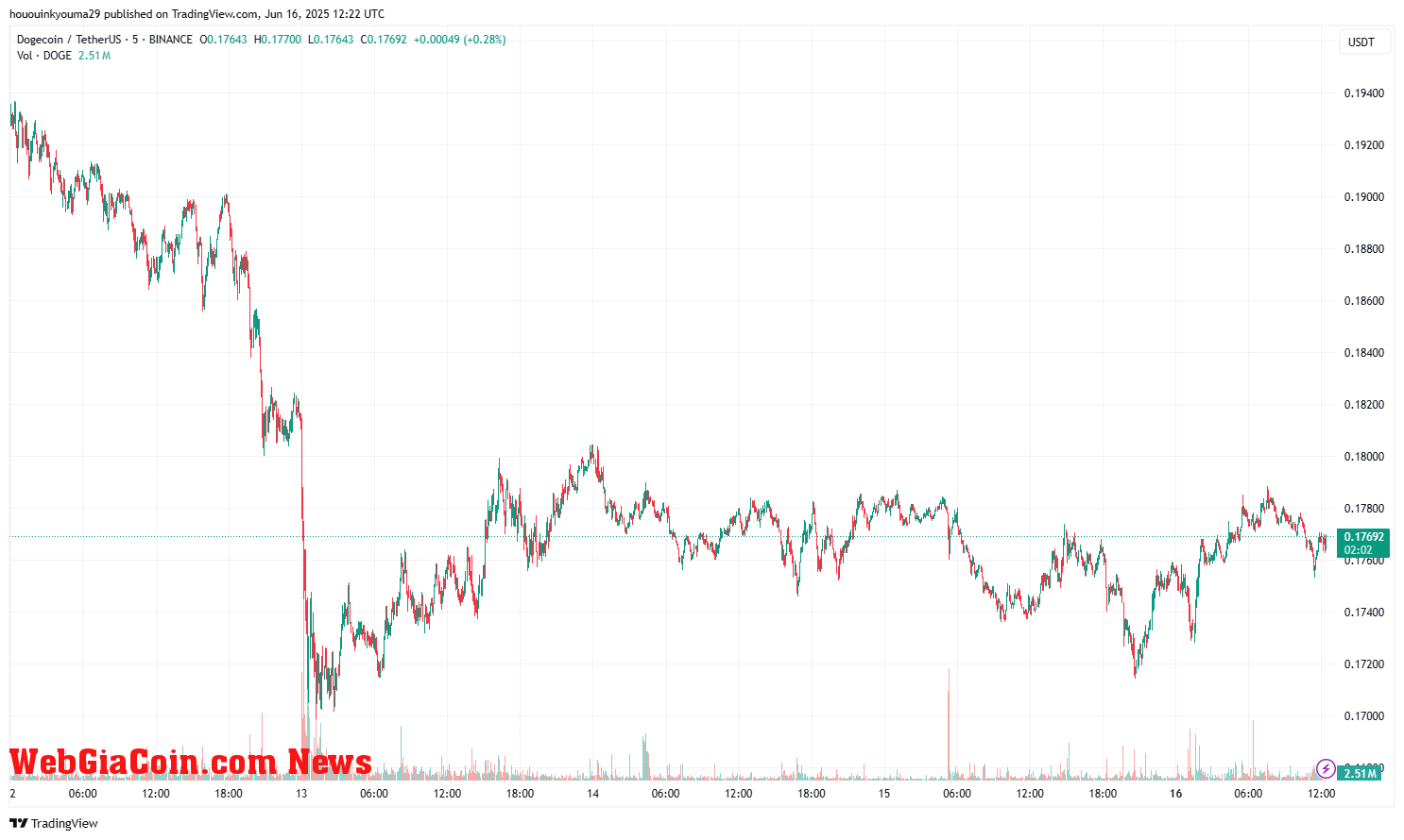 Dogecoin Price Chart