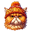 Biểu tượng logo của Garfield Wif Hat