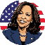 Biểu tượng logo của Kamala Harris (kamalaharristoken.net)