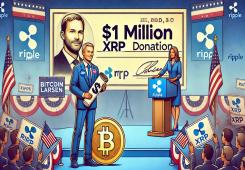 giá bitcoin: Nhà đồng sáng lập Ripple Chris Larsen gửi khoản quyên góp 1 triệu đô la Mỹ bằng XRP cho Kamala Harris